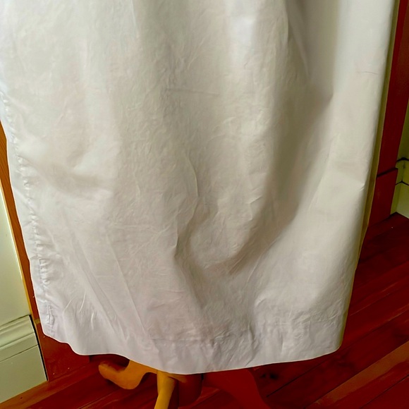 COS Light Grey Crisp Cotton Button Down Asymmetrical Midi Dress, Size 38/S-M - Picture 5 of 16